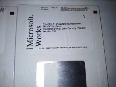 Microsoft Works 3.0 - 6 Disketten