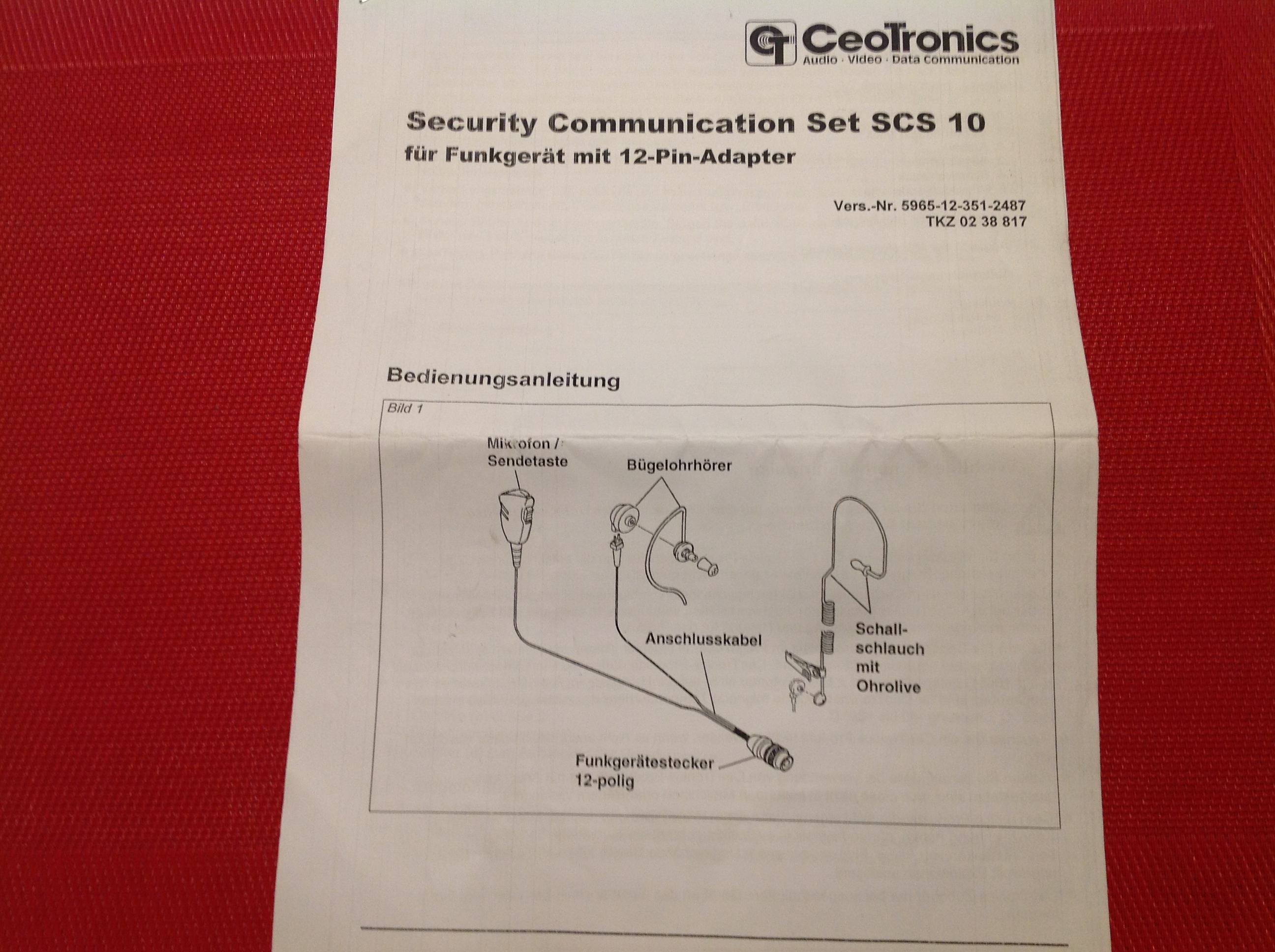 CeoTronics Security Communication Set SCS 10