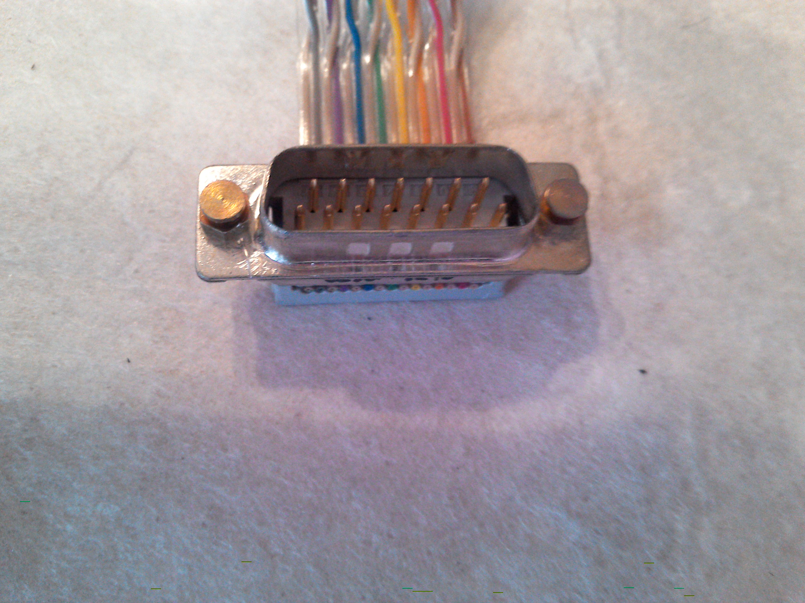 Flachbandkabel 2G-KY72A-OC  mit 2 x 15-Pol.Stecker