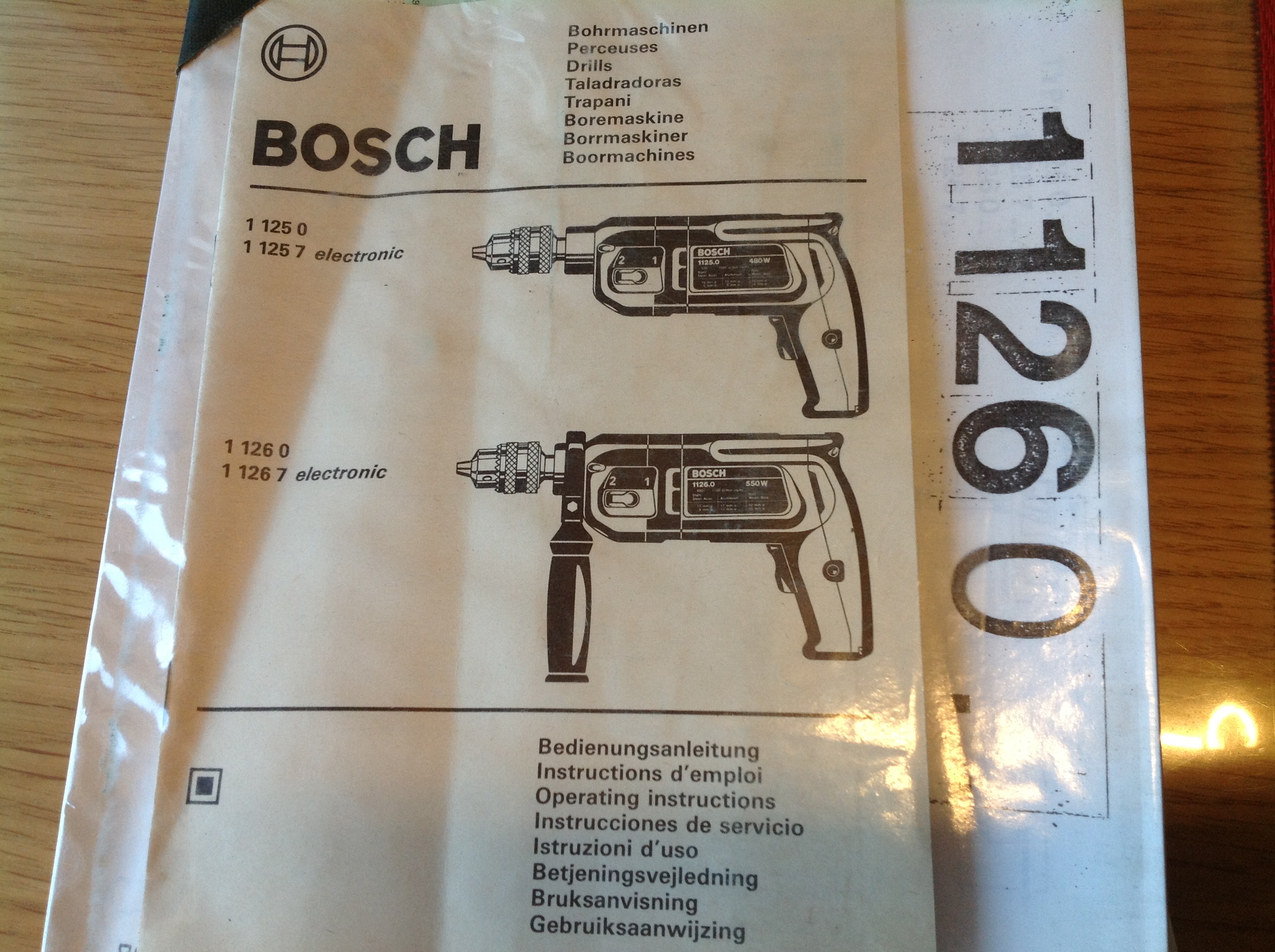 Bundeswehr, Bosch, Bohrgerät, Bohrmaschine 1126.0, 550 W
