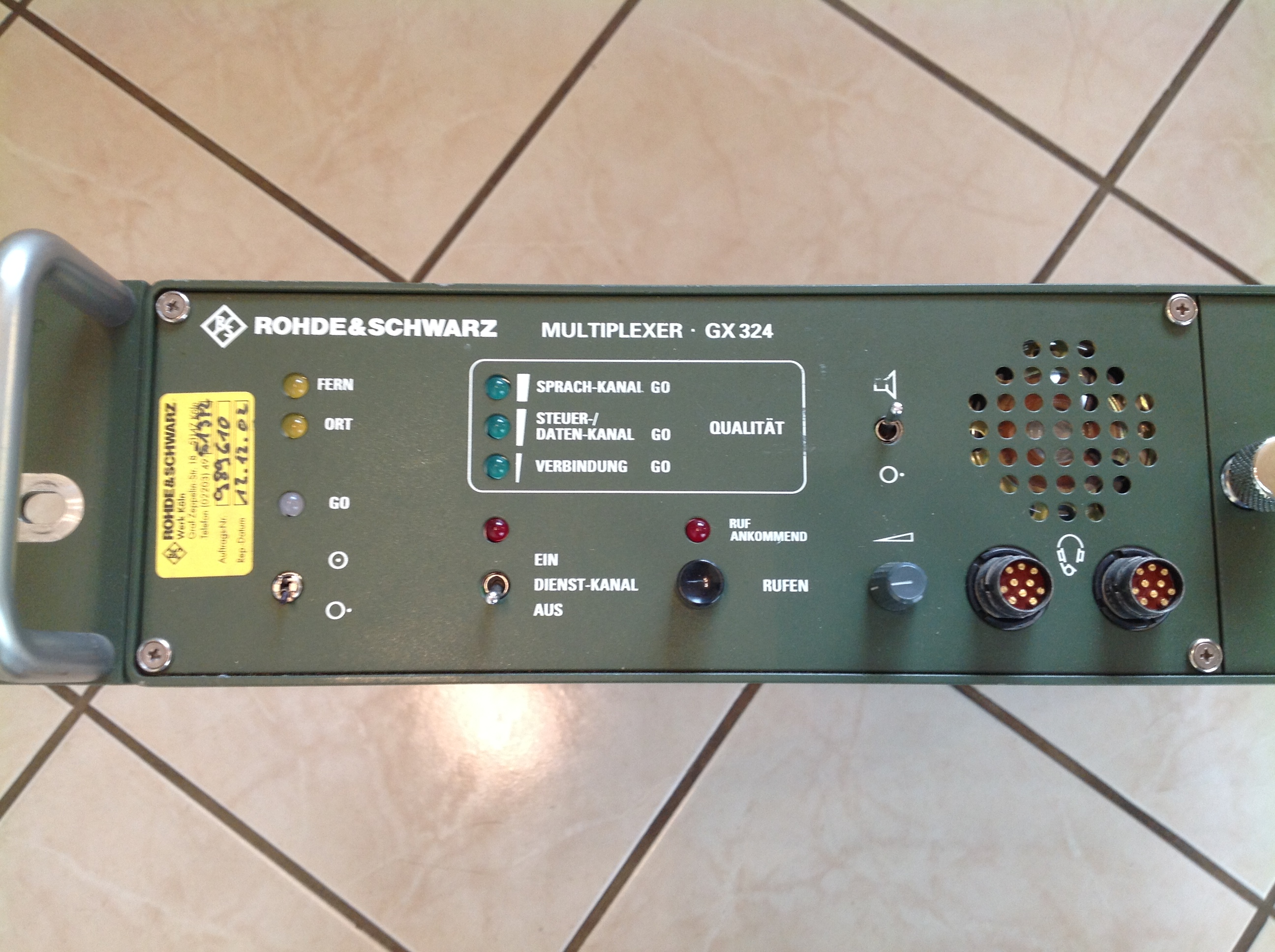 Rohde &amp; Schwarz GX 324 Multiplexer Racal ALM 3229 Modem