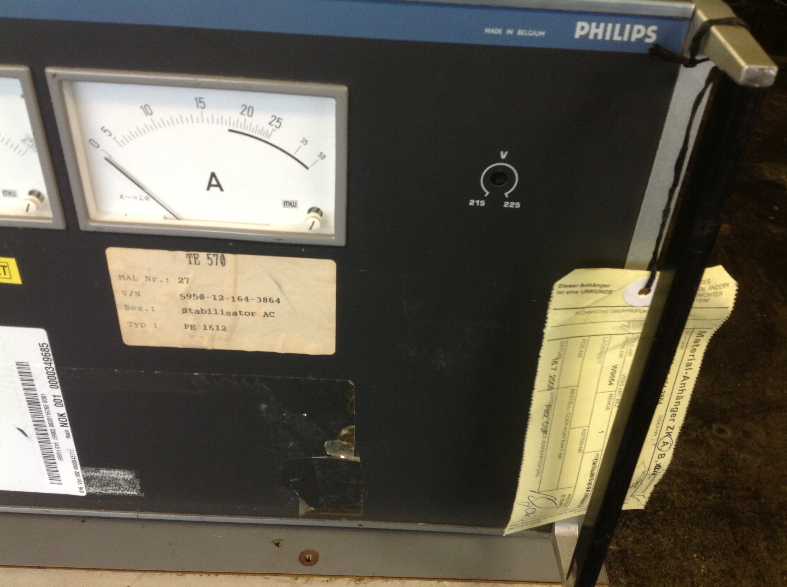 Philips Typ PE 1612/01 220V/4KVA Magnetischer Verstärker - Stabilisator AC