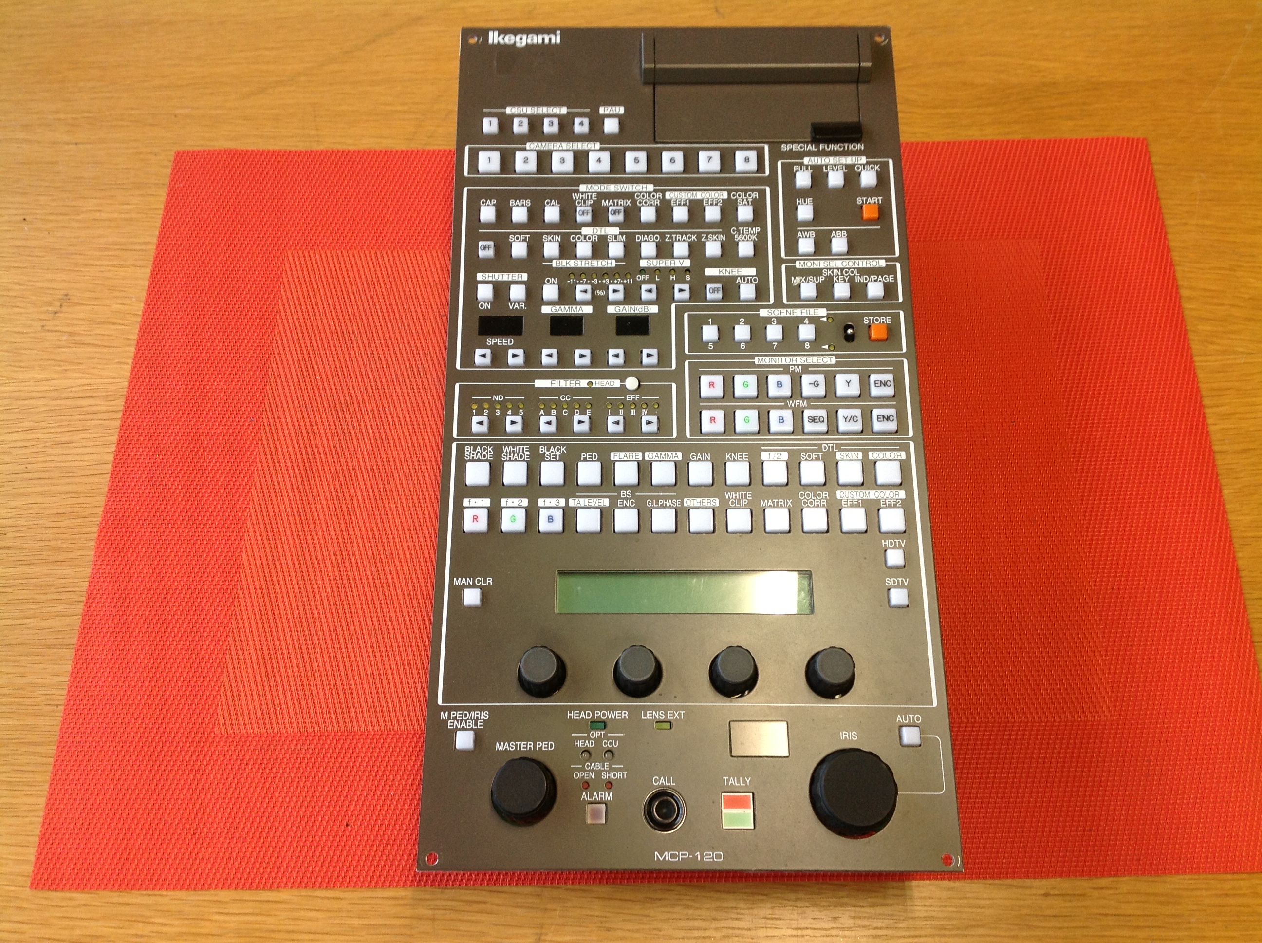Ikegami Master Control Panel Typ MCP-120 Wartungssteuerung