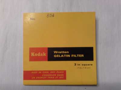 Kodak Wratten Gelatin 80A Filter 7,6 x 7,6