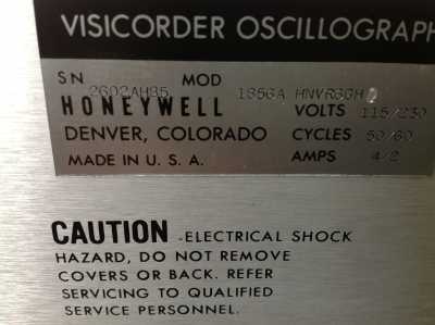 Honeywell Visicorder Oscillograph Model 1856A