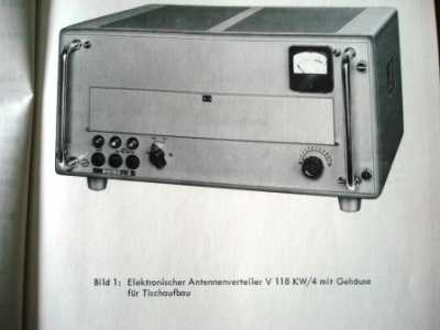 Elektronischer Antennenverteiler V 118 KW/4, TDv 5985/004-14