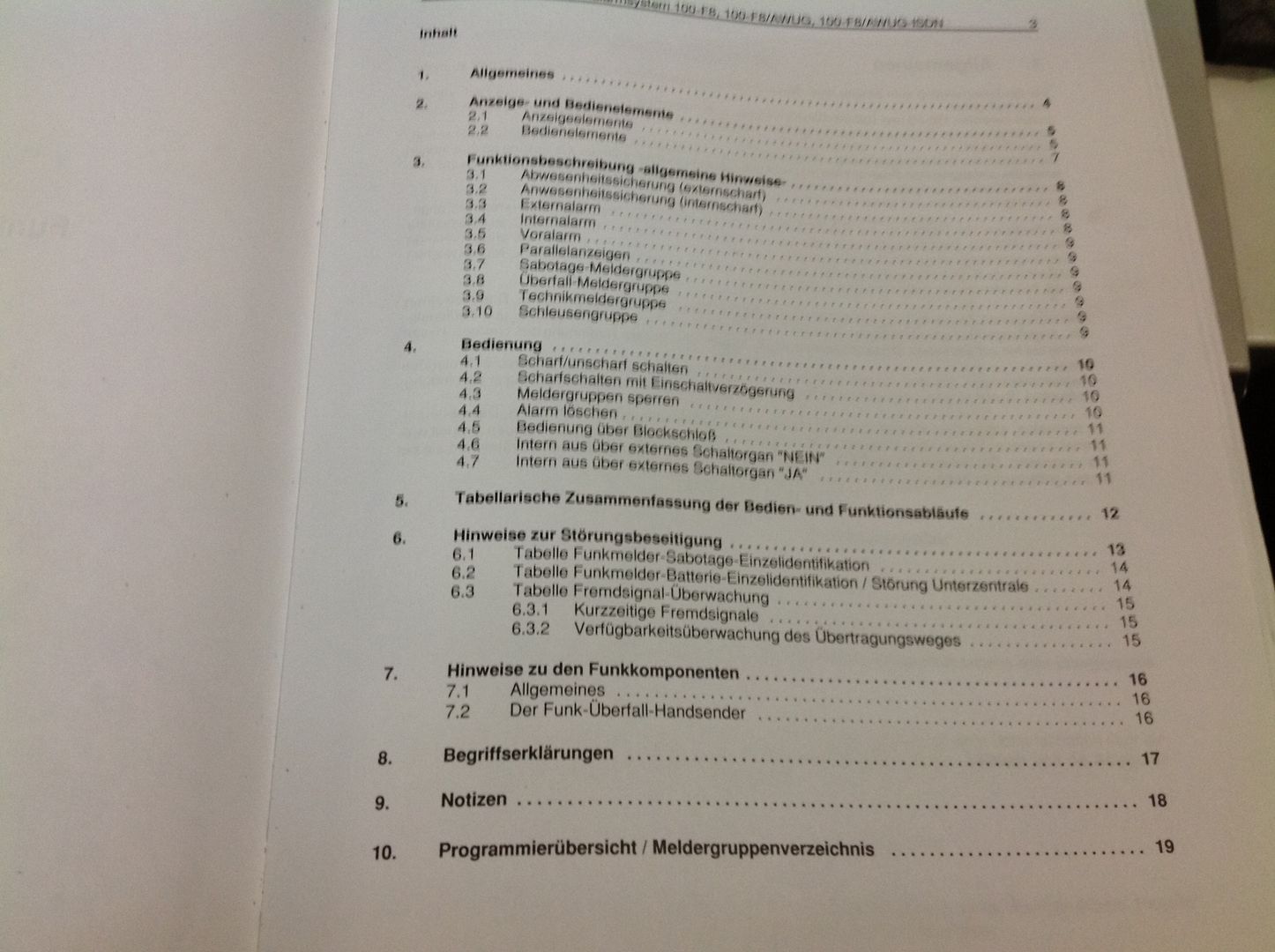 Alarmanlage Sensorausstattung Innenraumüberwachung Funkalarmsystem 100-FB Fa. Esser Alarmanlage Sensorausstattung Innenraumüberwachung Funkalarmsystem 100-FB Fa. Esser