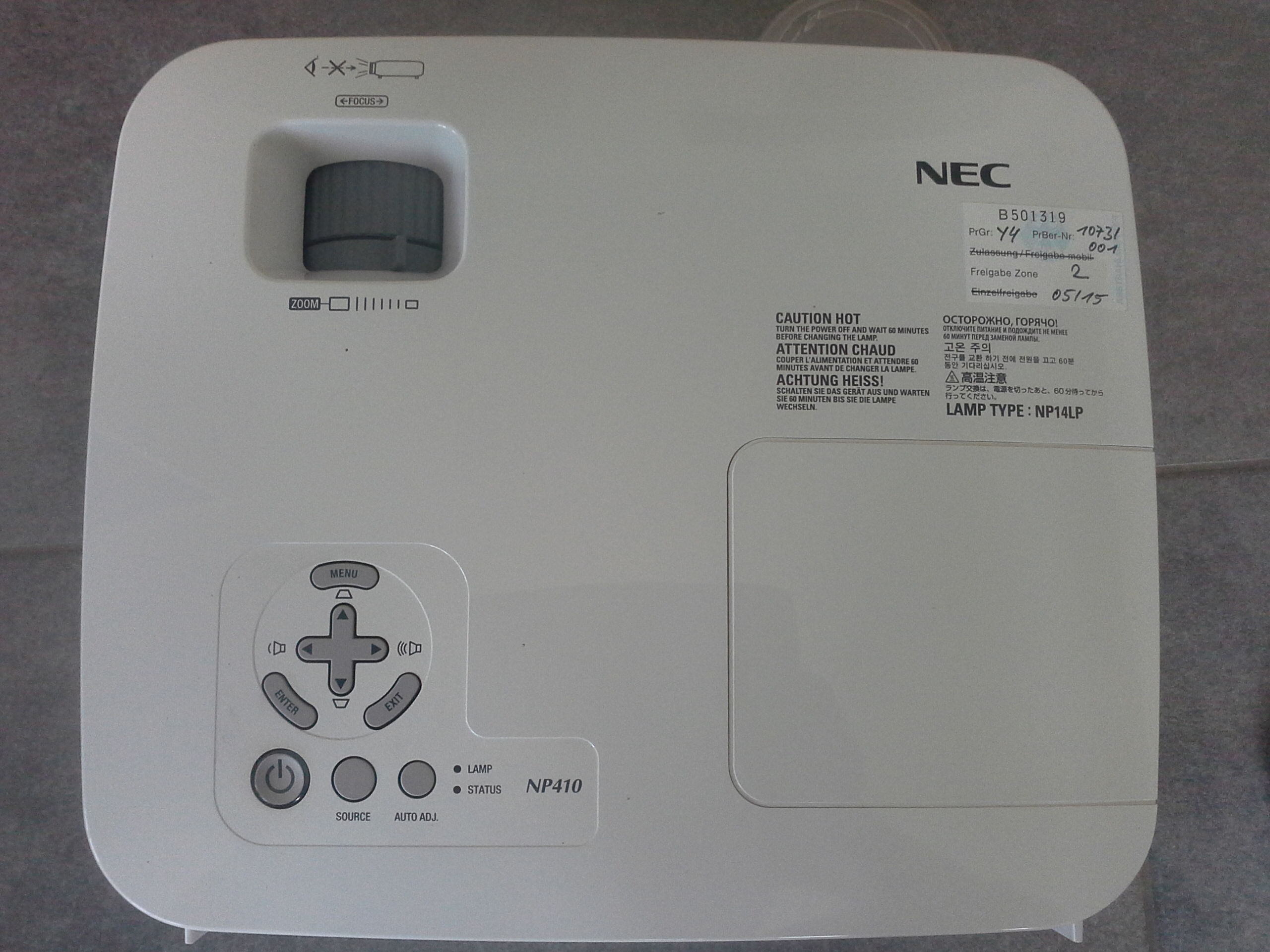LCD-Projektor NEC Typ NP410