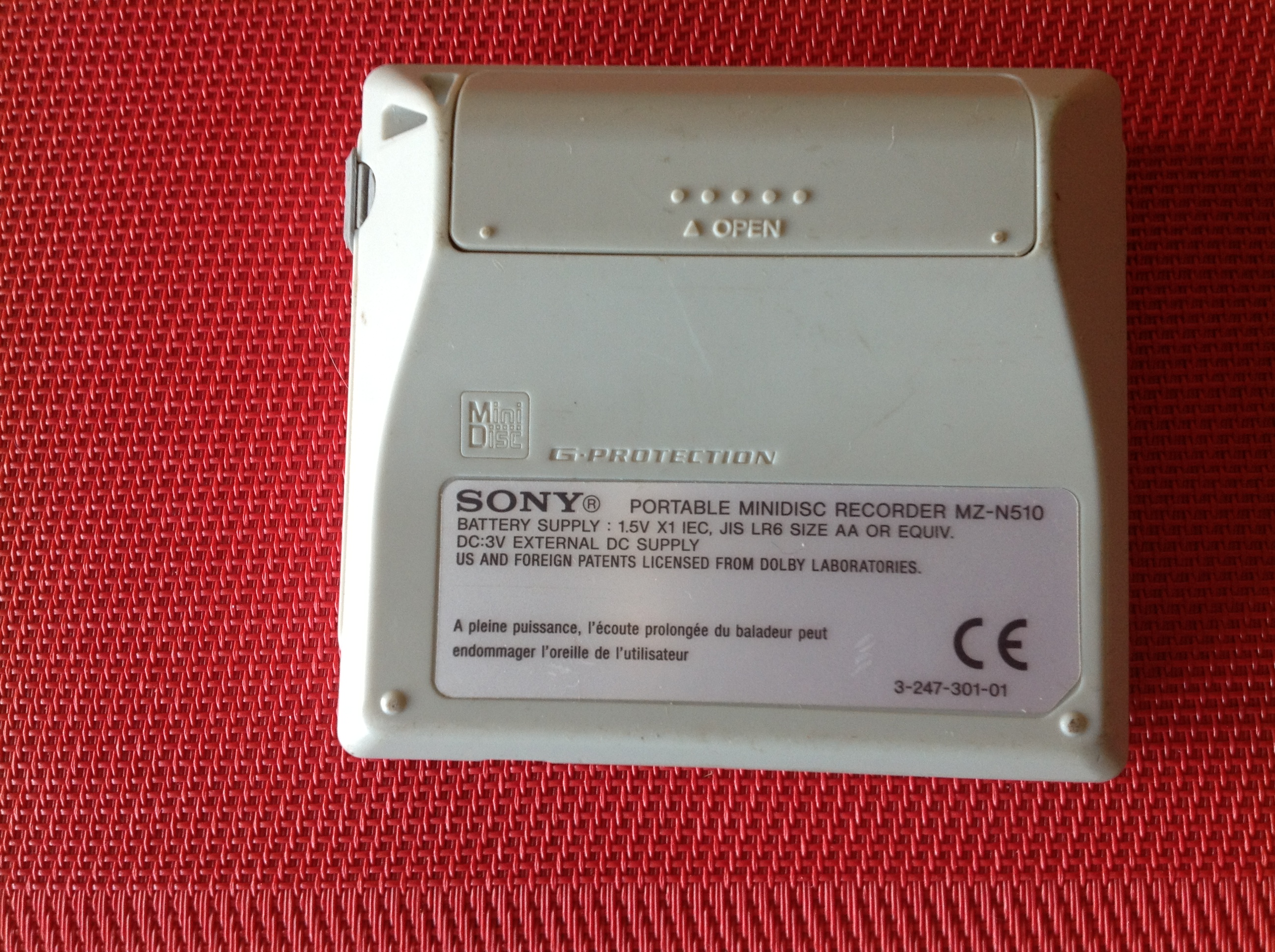 Sony MZ-N510 Net Walkman Minidisk MD Player