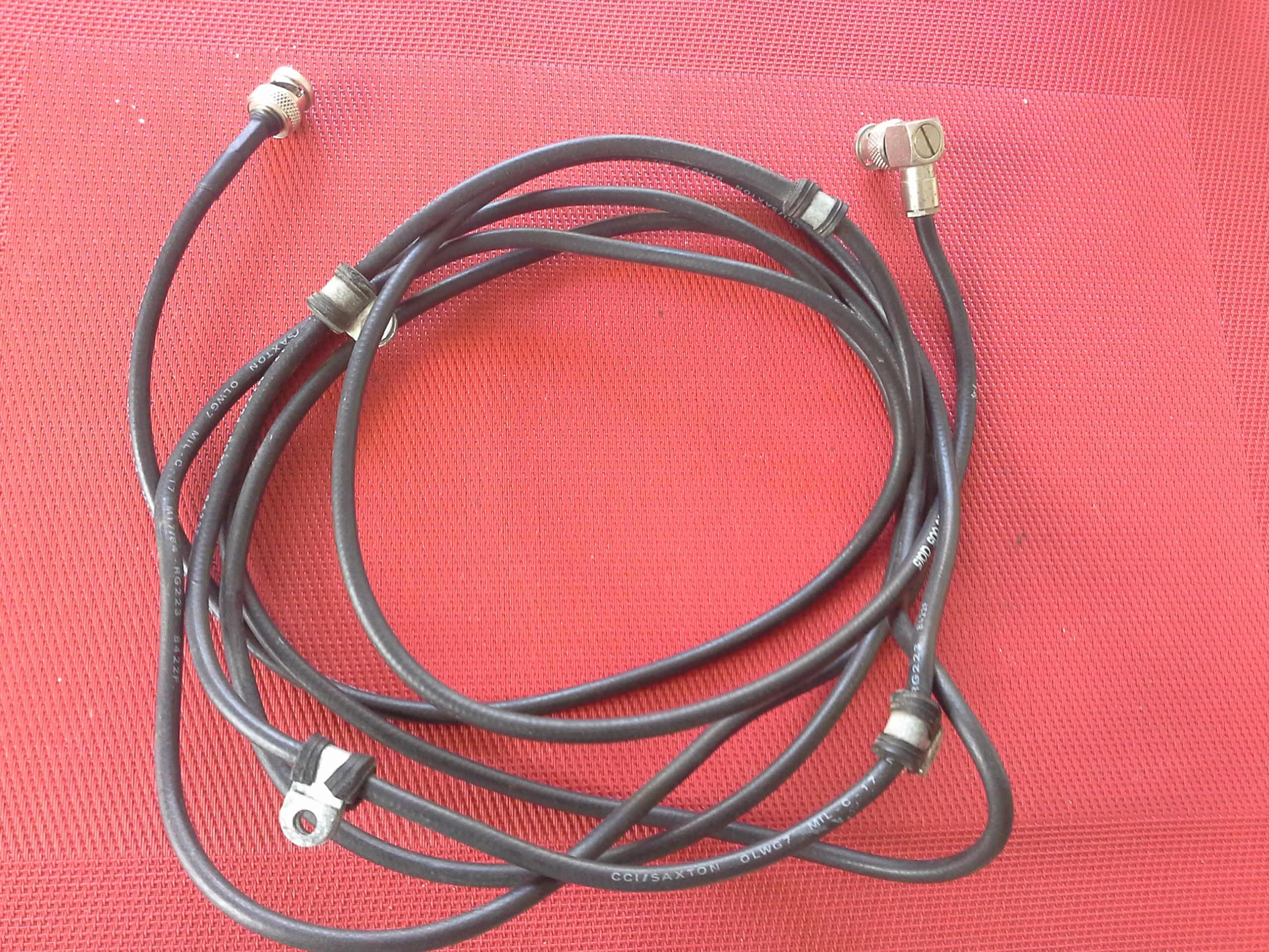 HF-Kabel RG 223 mit 2 x BNC-Stecker gerade und abgewinkelt