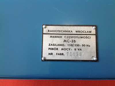 Radiotechnika Wroclow Typ MC-3 B