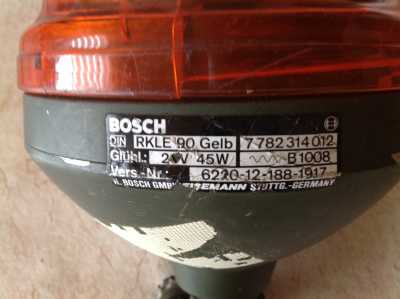 Rundumleuchte Bosch RKLE 90 Gelb 24V 45 W mit Defekt