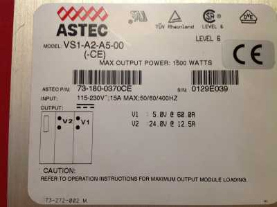 Power Supply/Netzteil, Stromversorgungsgerät Astec Typ VS1