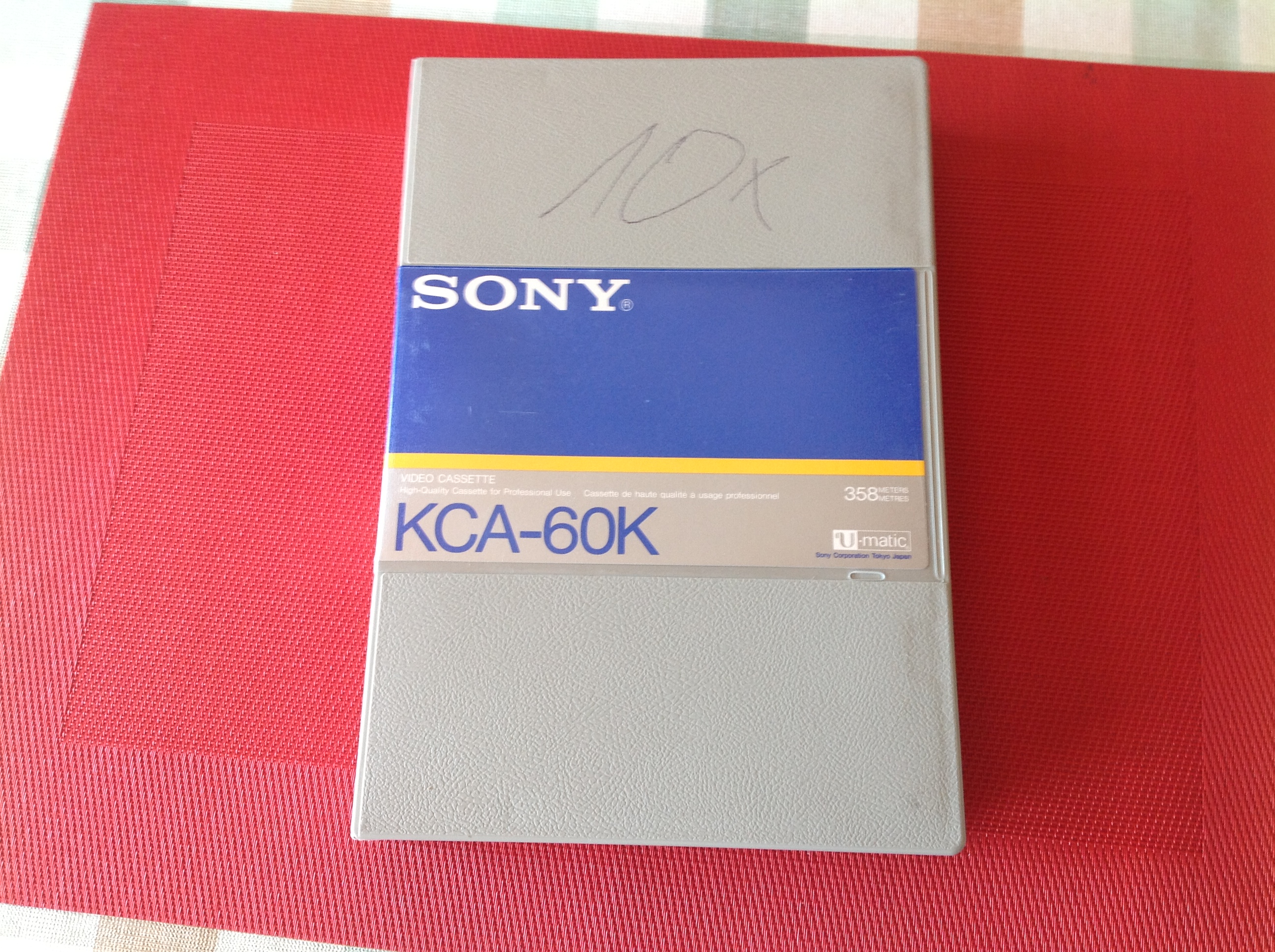 Sony Video Cassette KCA-60K U-matic