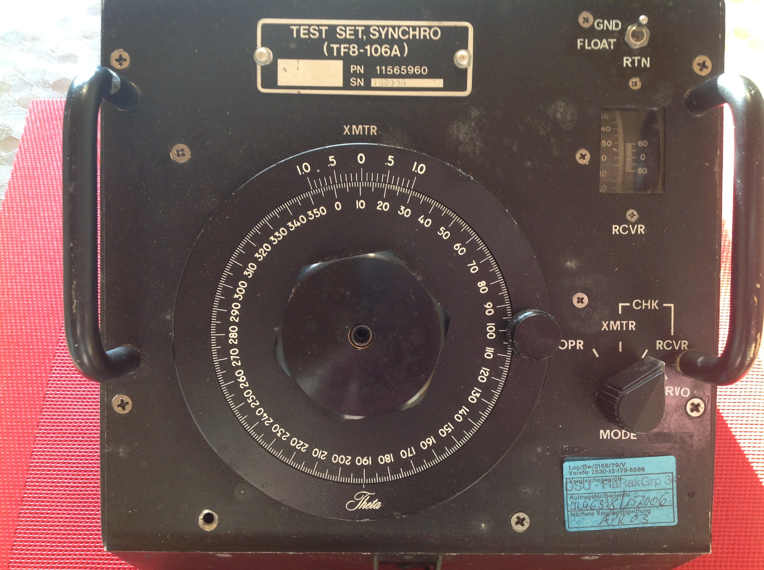 Test Set Synchro ( TF8-106A ) für Lenkflugkörper Hawk