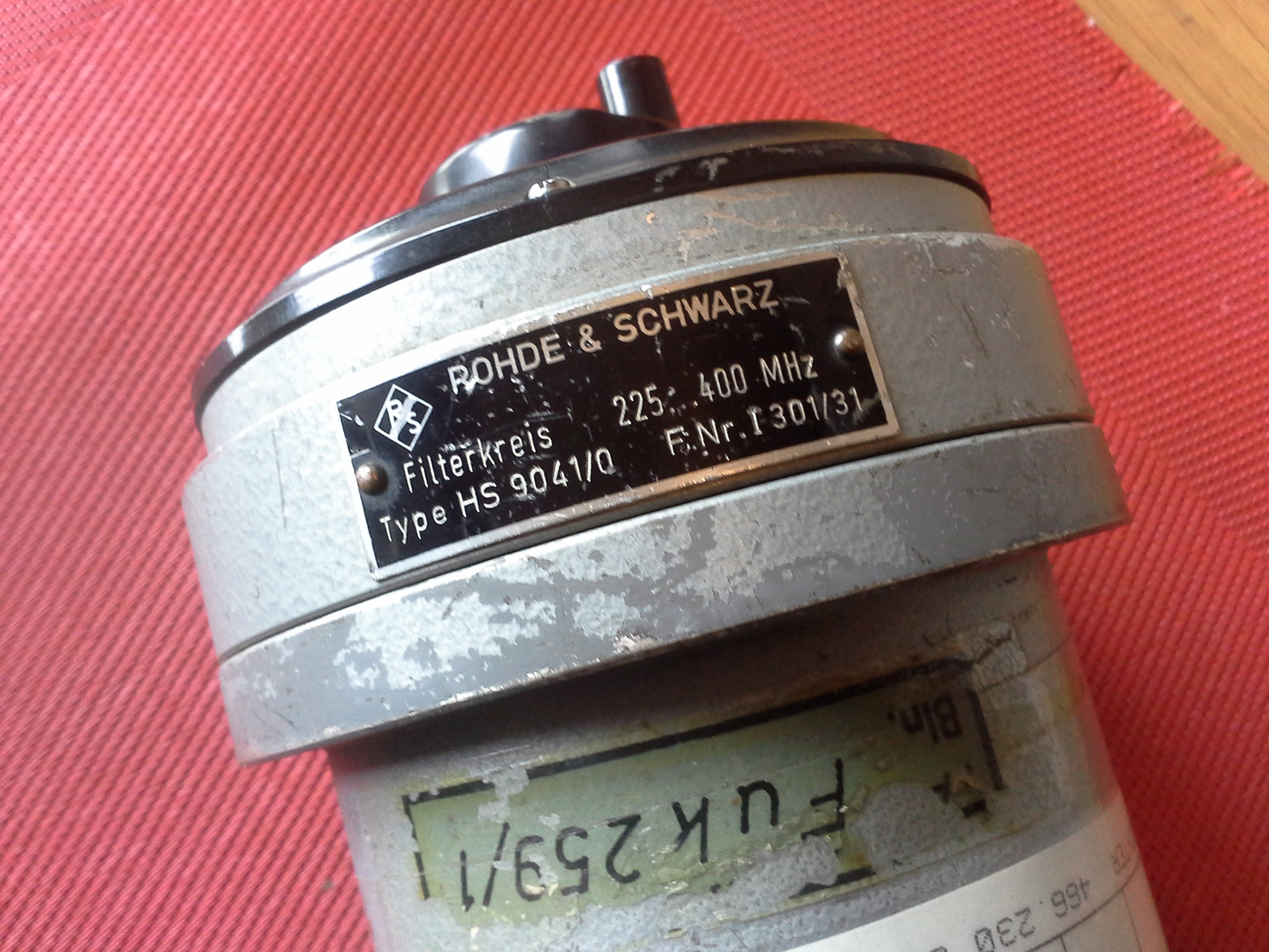Rohde & Schwarz, Bandbassfilter, Filterkreis, 225....400 MHz, Typ HS 9041/0