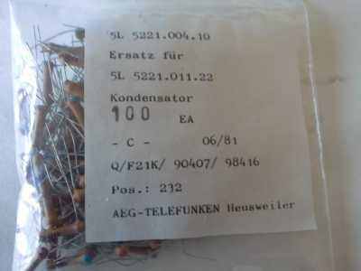 AEG Telefunken Keramik Kondensator 5L5221.004.10