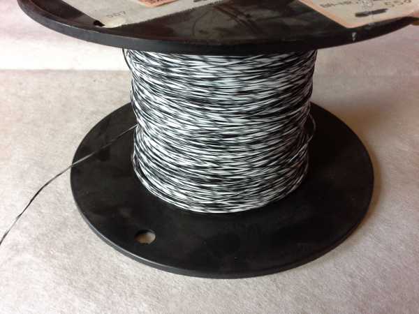 Teflon-Kabel 1,0 mm weiß,schwarz,grau - 170m Länge