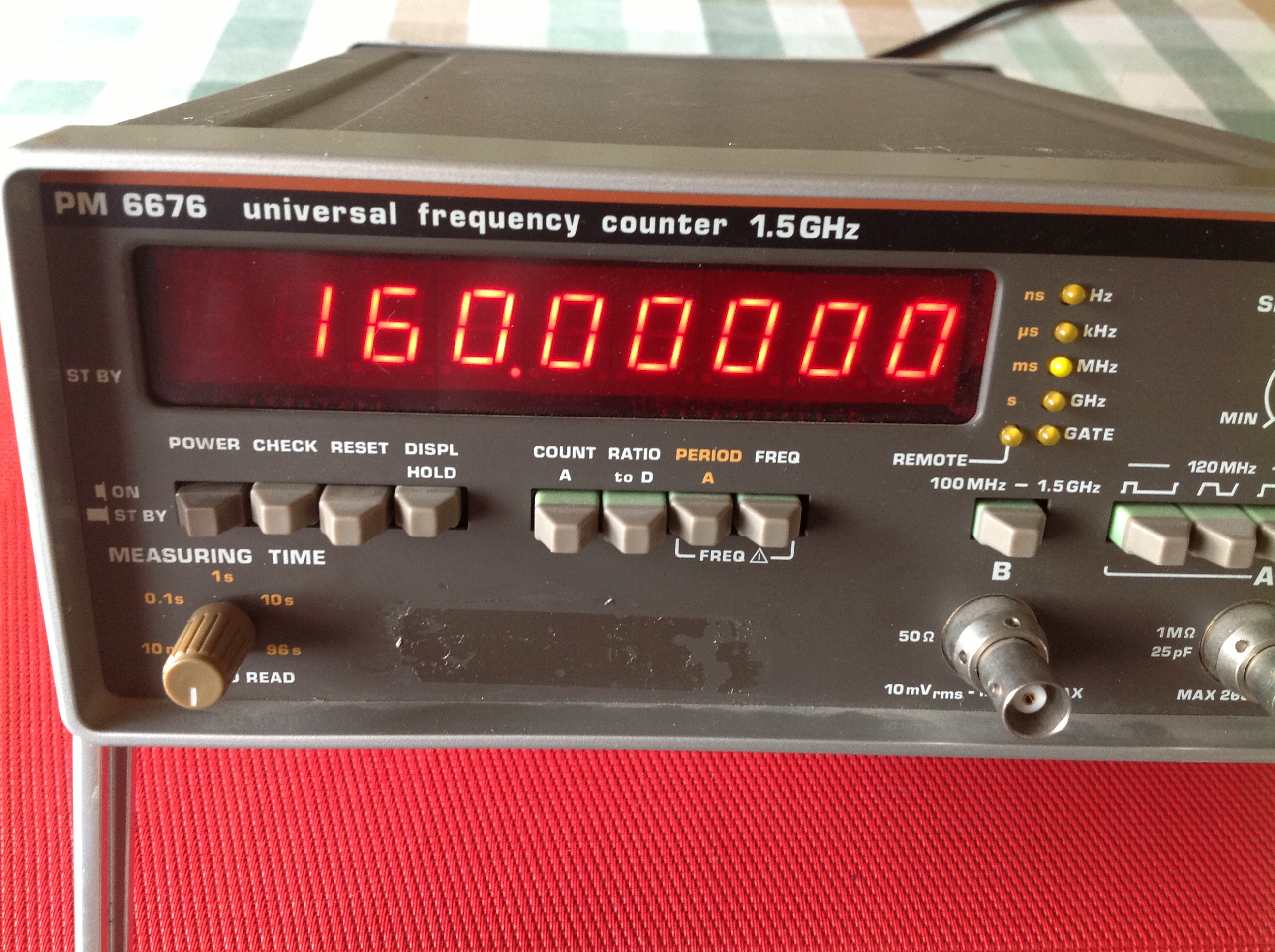 Philips Frequenzmessgerät - Universal Frequency Counter Typ PM 6676 10....1500 MHz