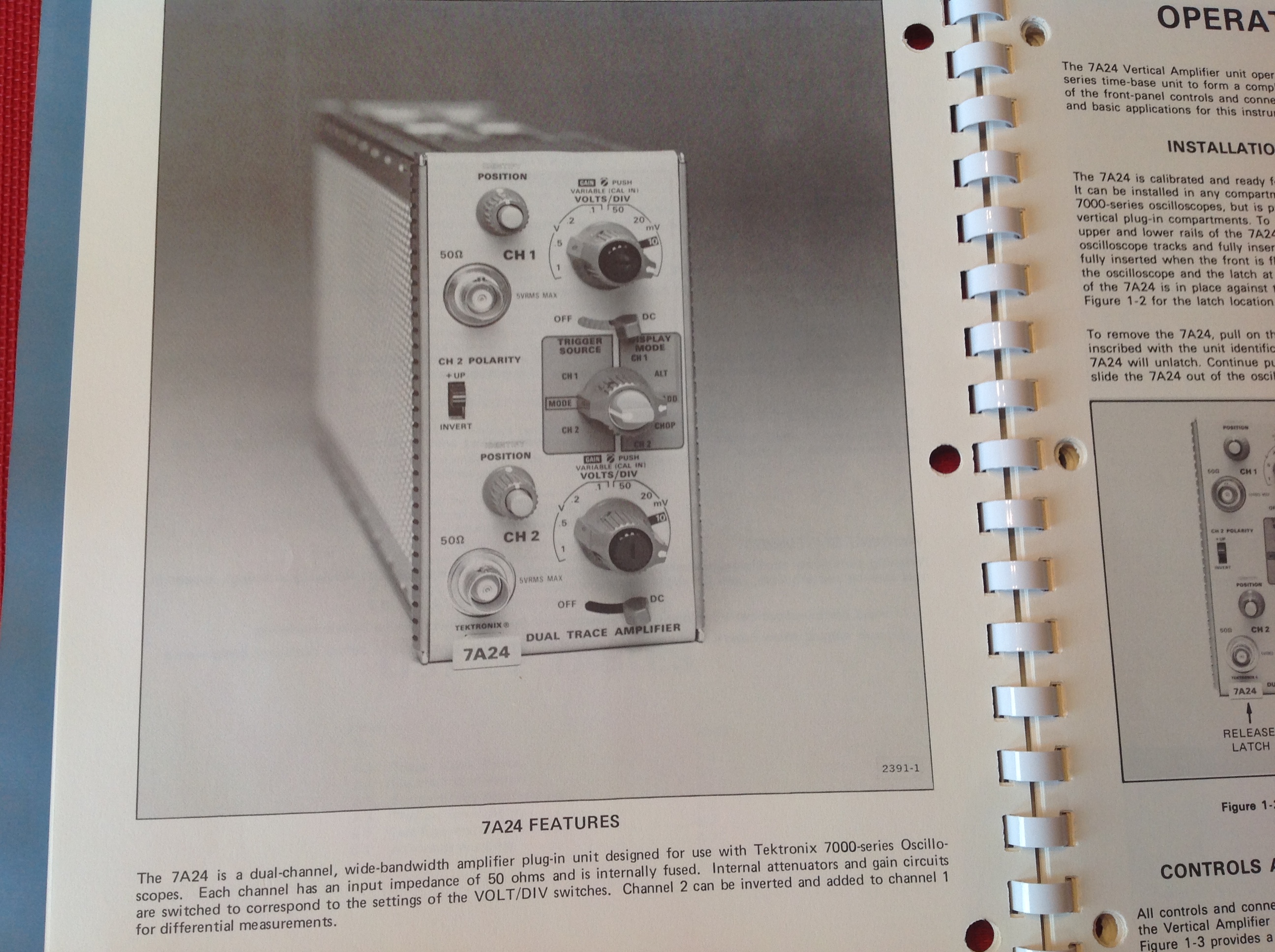 Tektronix 7A24 Dual Trace Amplifier