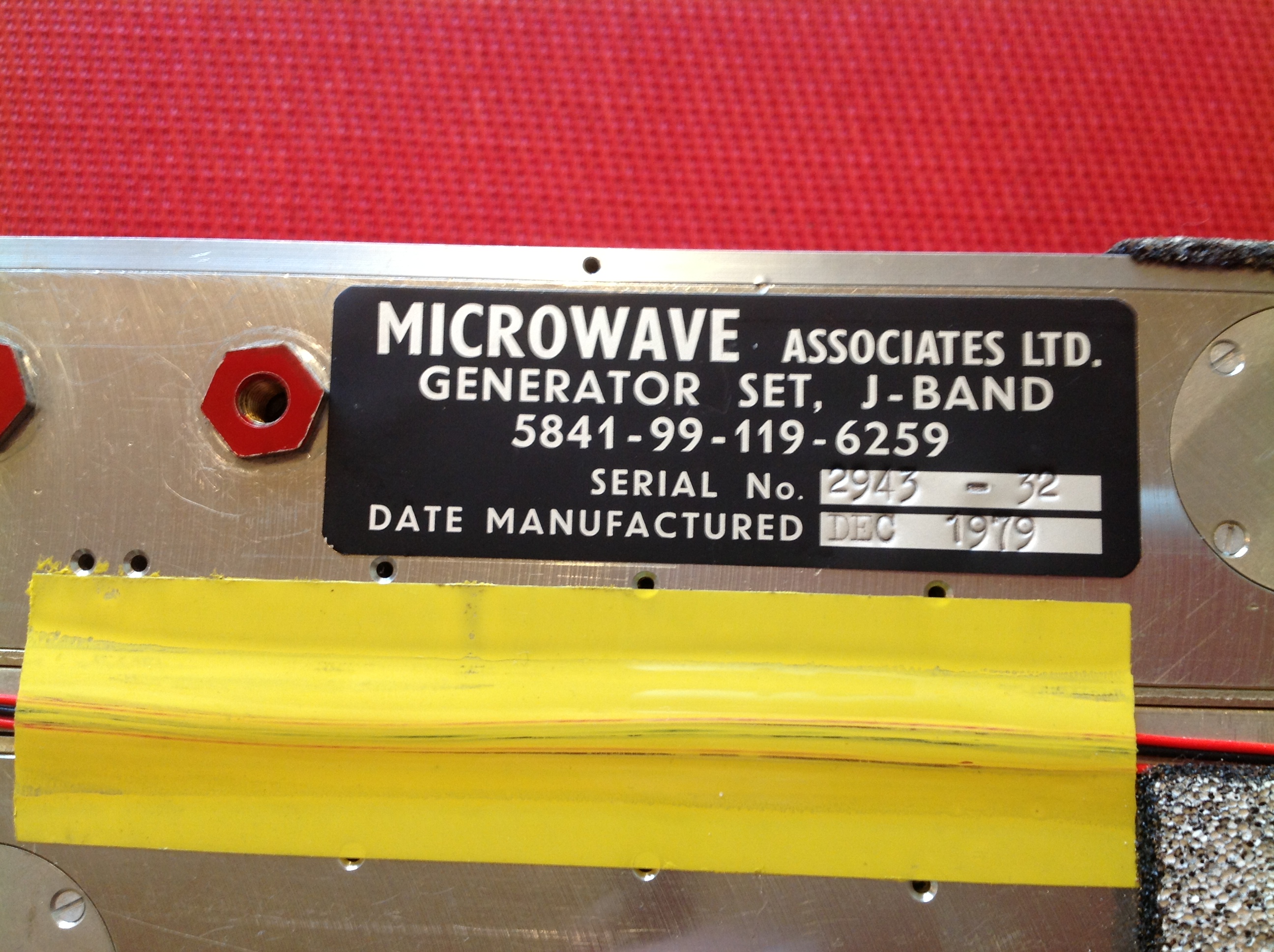 Microwave Generator, J-Band