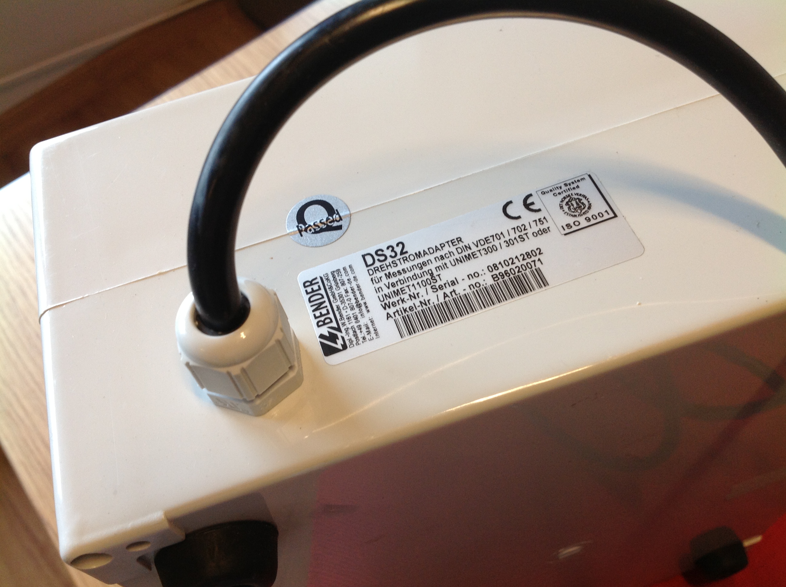 Bender Drehstromadapter DS 32