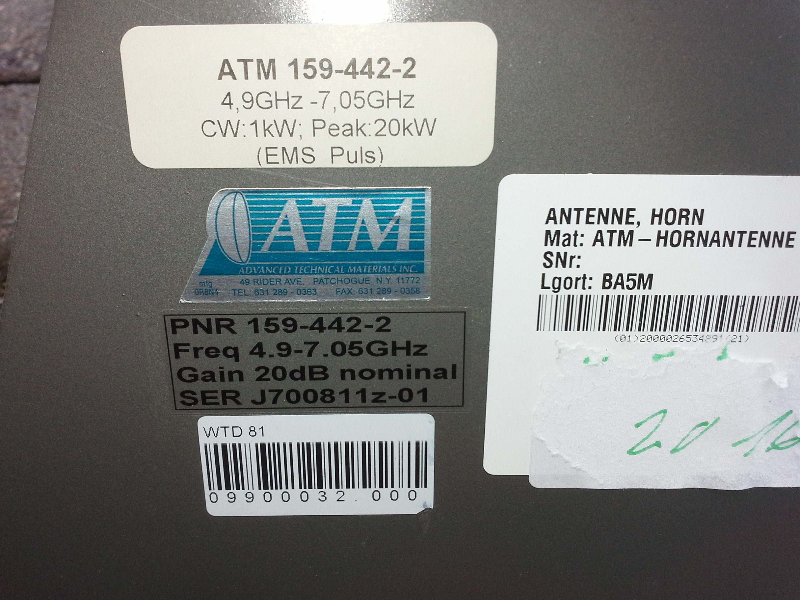 ATM Hornantenne 159-442-2