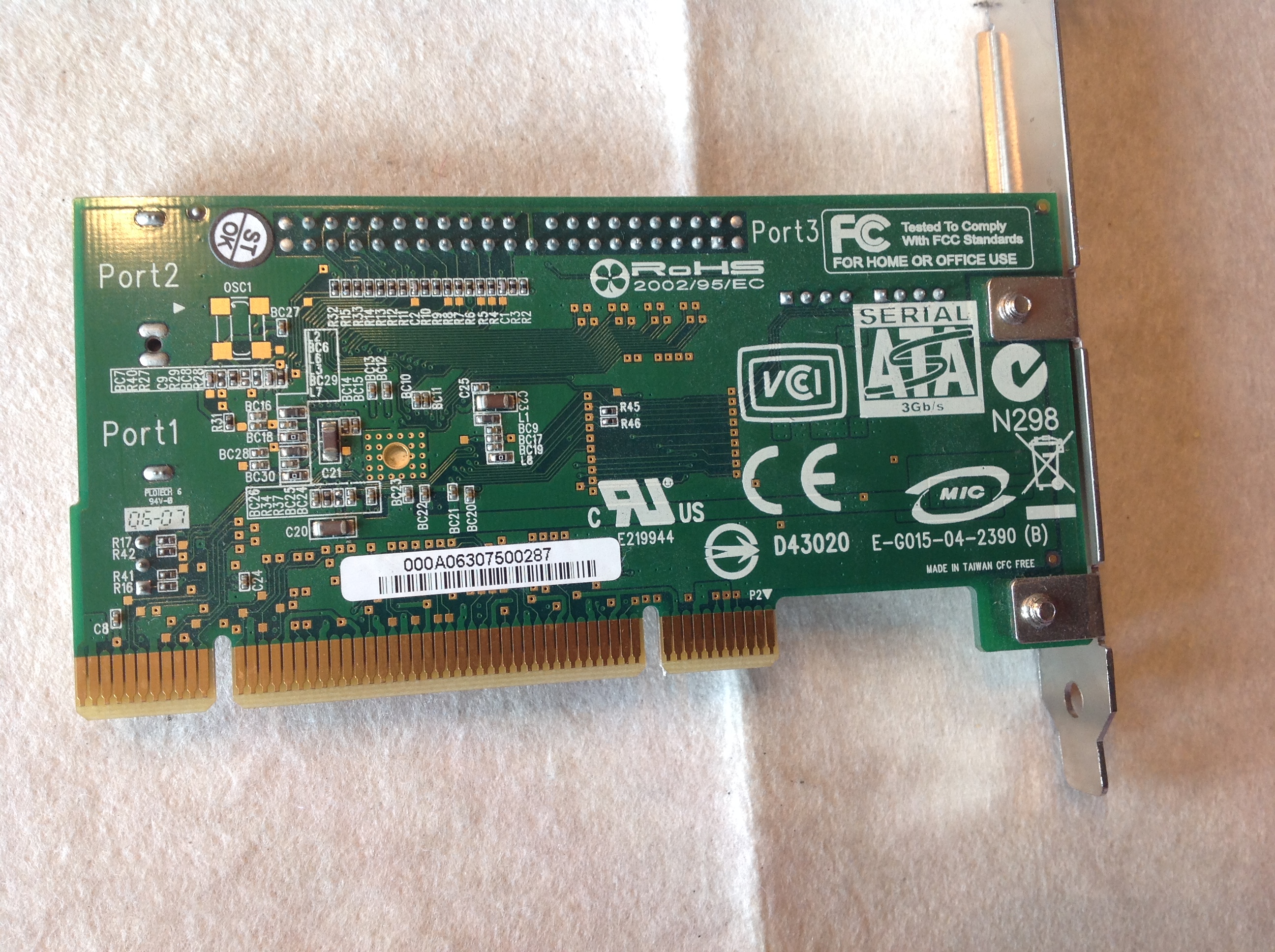 Promise Technology Sata 300 TX2 Plus Serial ATA 3GB PCI Controller