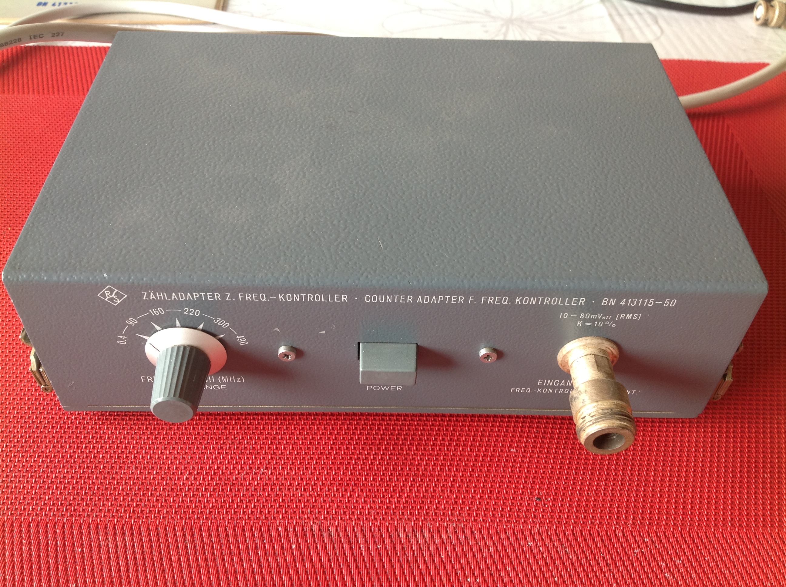 Rohde &amp; Schwarz Zähladapter zum Frequenzkontroller SMDF/SMDA - Counter Adapter