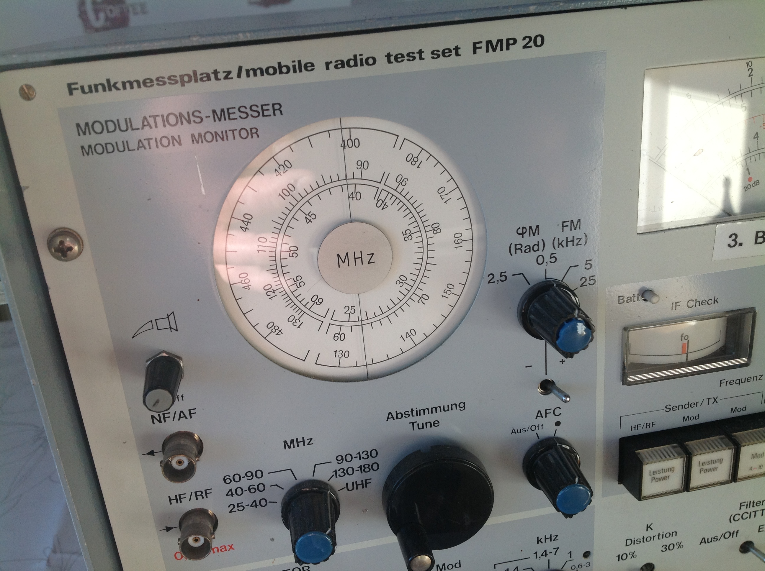 Funkmessplatz/Mobile Radio Test Set, Neuwirth FMP 20