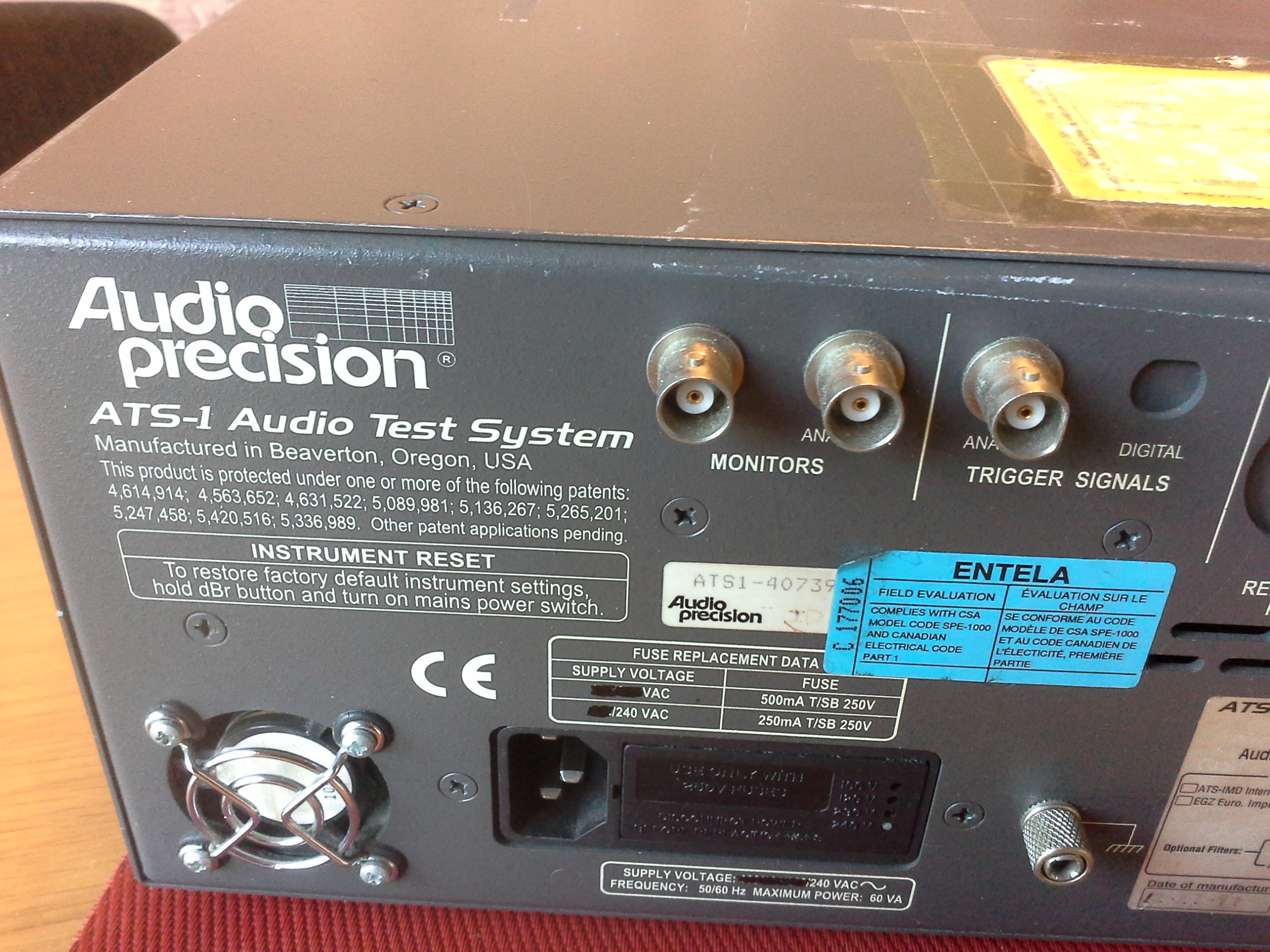 Audio Precision, ATS-1 Audio Test System, Flugzeug