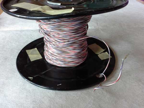 Teflon-Kabel 1,2 mm weiß,lila,rot,braun - 150m Länge