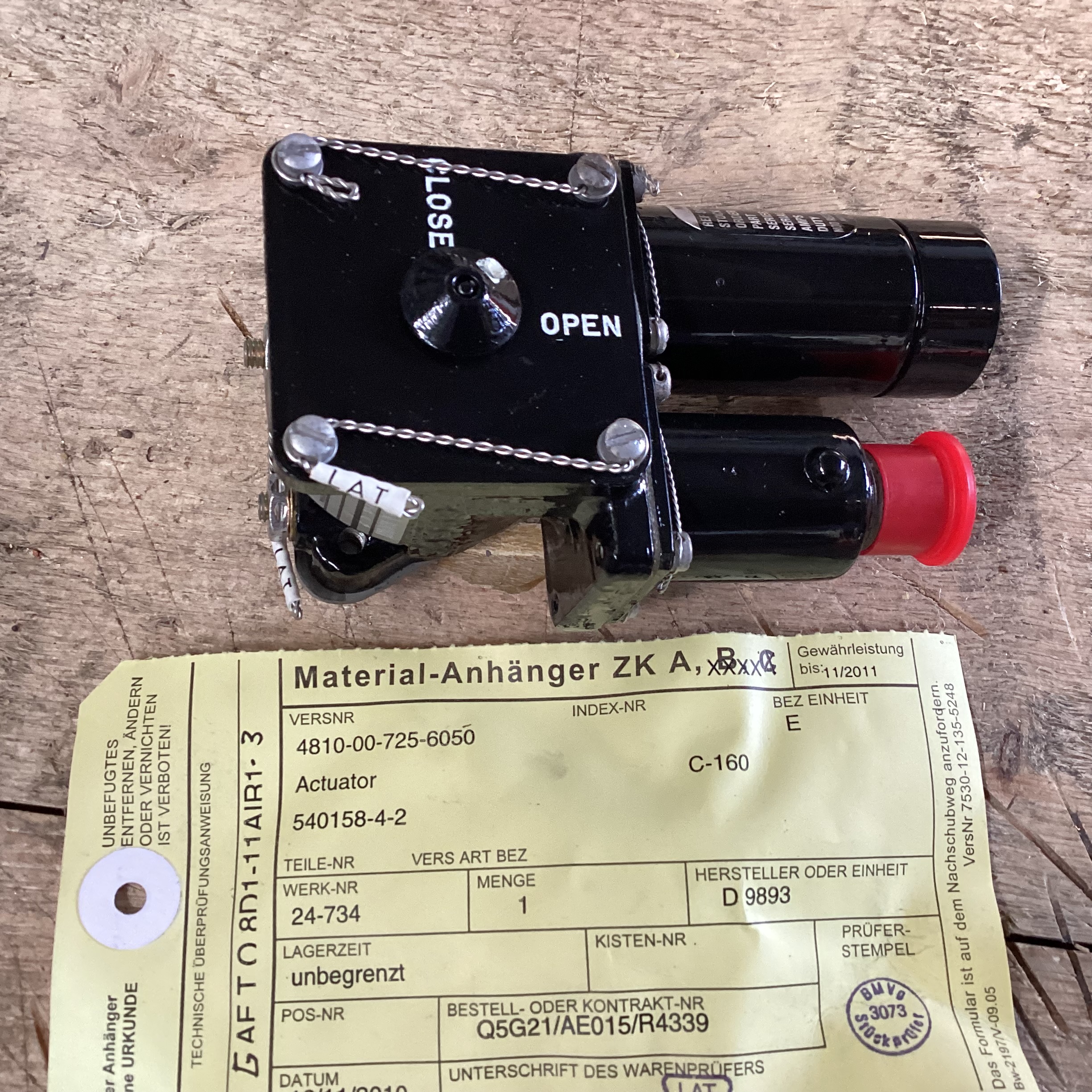 Flugzeug, Transall C-160, Actuator