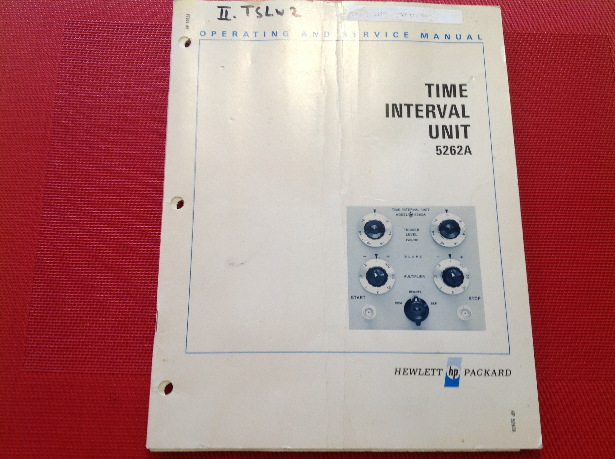 Hewlett Packard 5262A Time Interval Unit