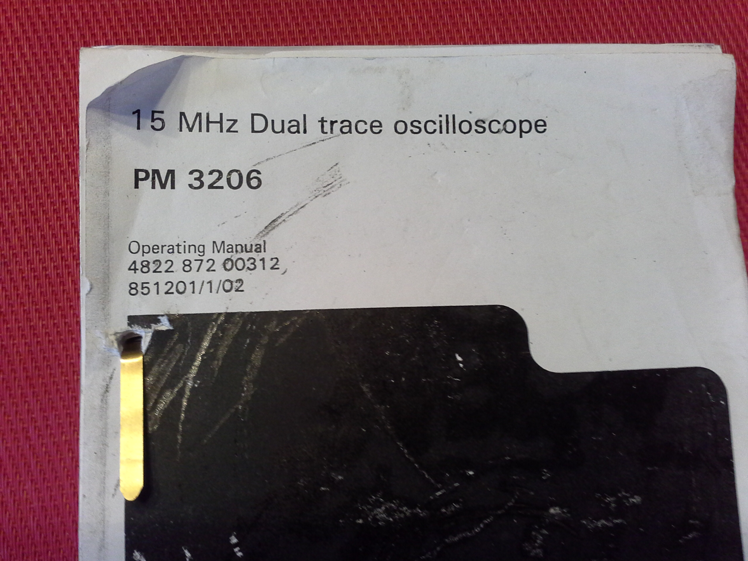 Philips PM 3206 - 15 MHz Dual Trace Oscilloscope