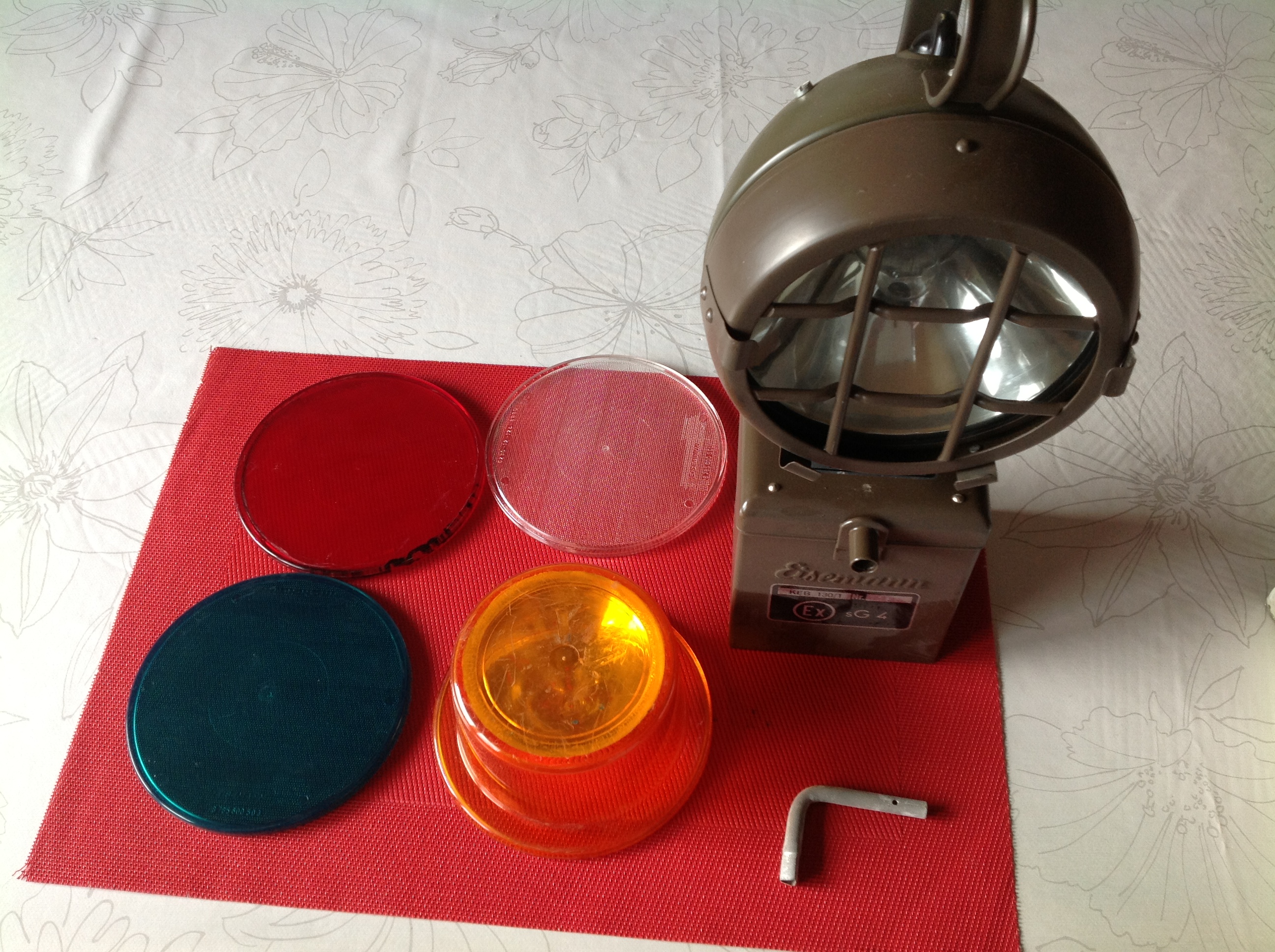 Handlampe Eisemann Typ KEB 130/1 EX Geschütz Handlampe Eisemann Typ KEB 130/1 EX Geschütz