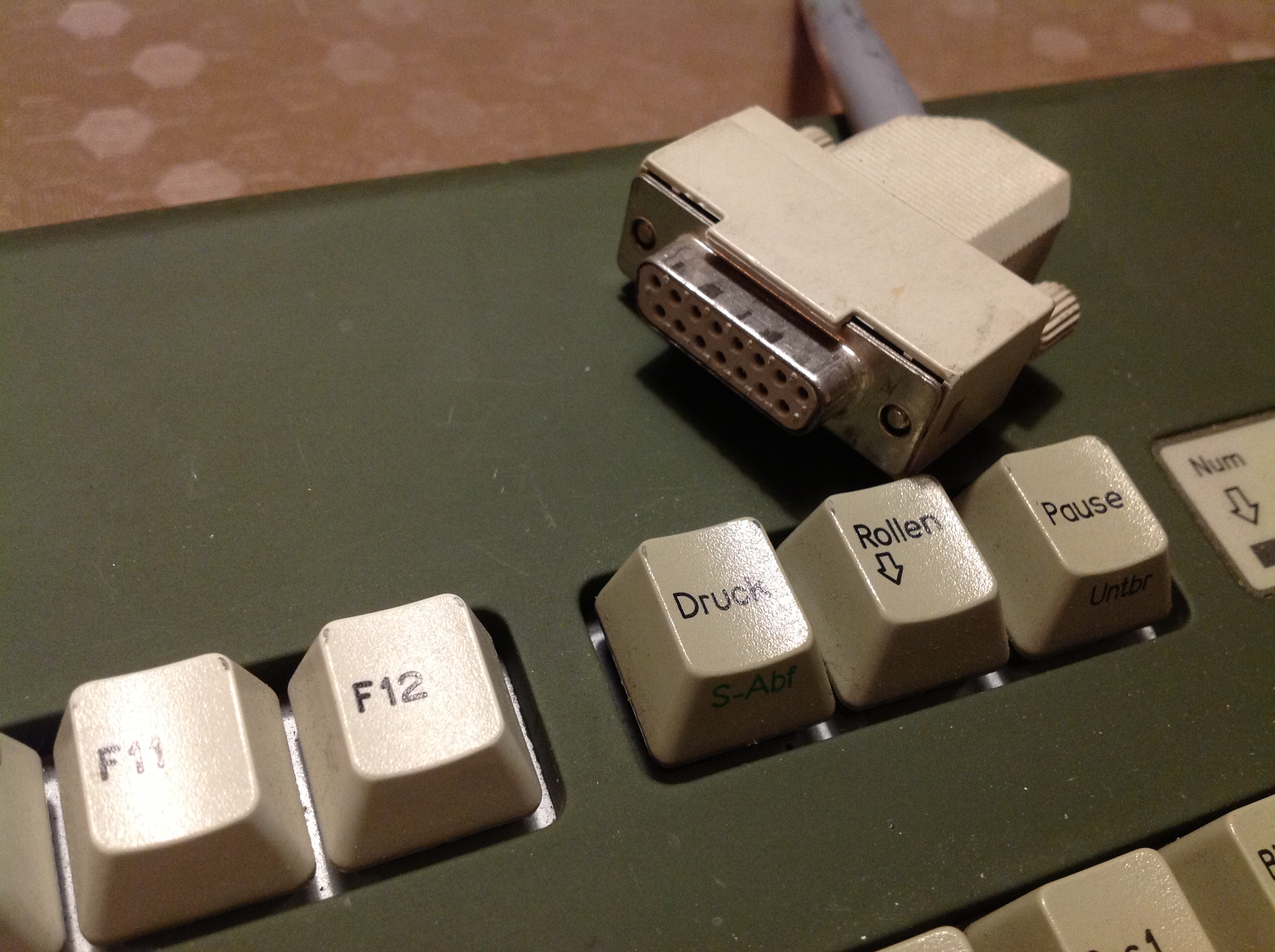 Bundeswehr Aluminium Tastatur Heros Computer incl. Scrollball