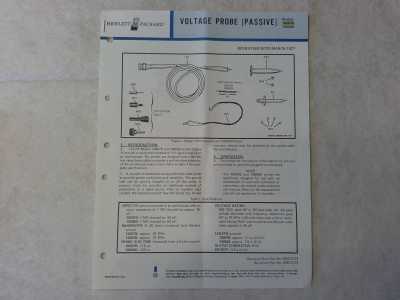 Hewlett Packard Voltage Probe (Passive) Modell 10007B