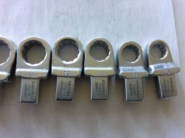 1 Satz Einsteck-Ring-Schlüssel ½ Antrieb - 8 Stück"