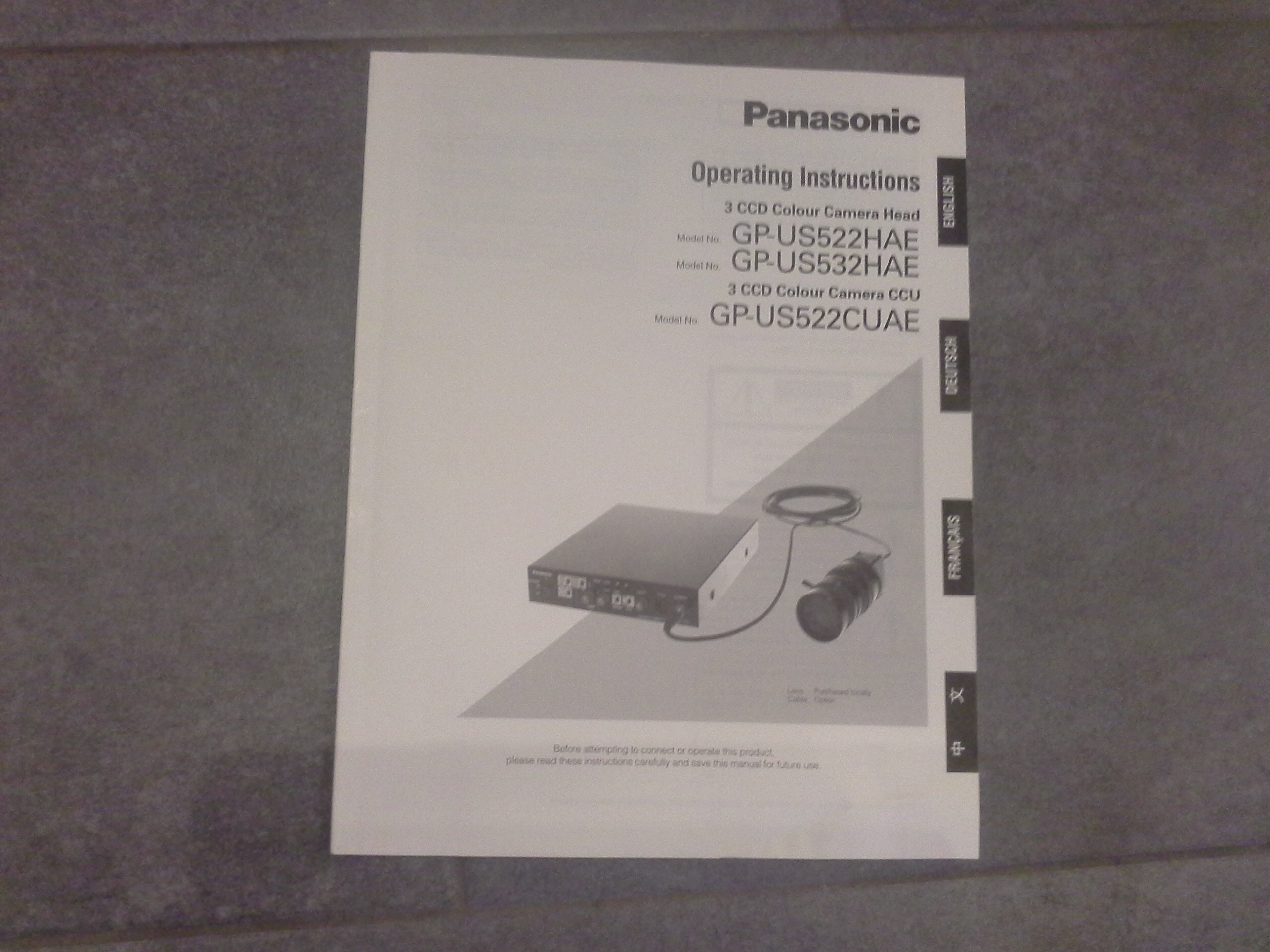 3-CCD Farbkamera Panasonic Typ GP-US522CUAE