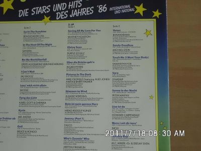 Die Stars und Hits des Jahres '86