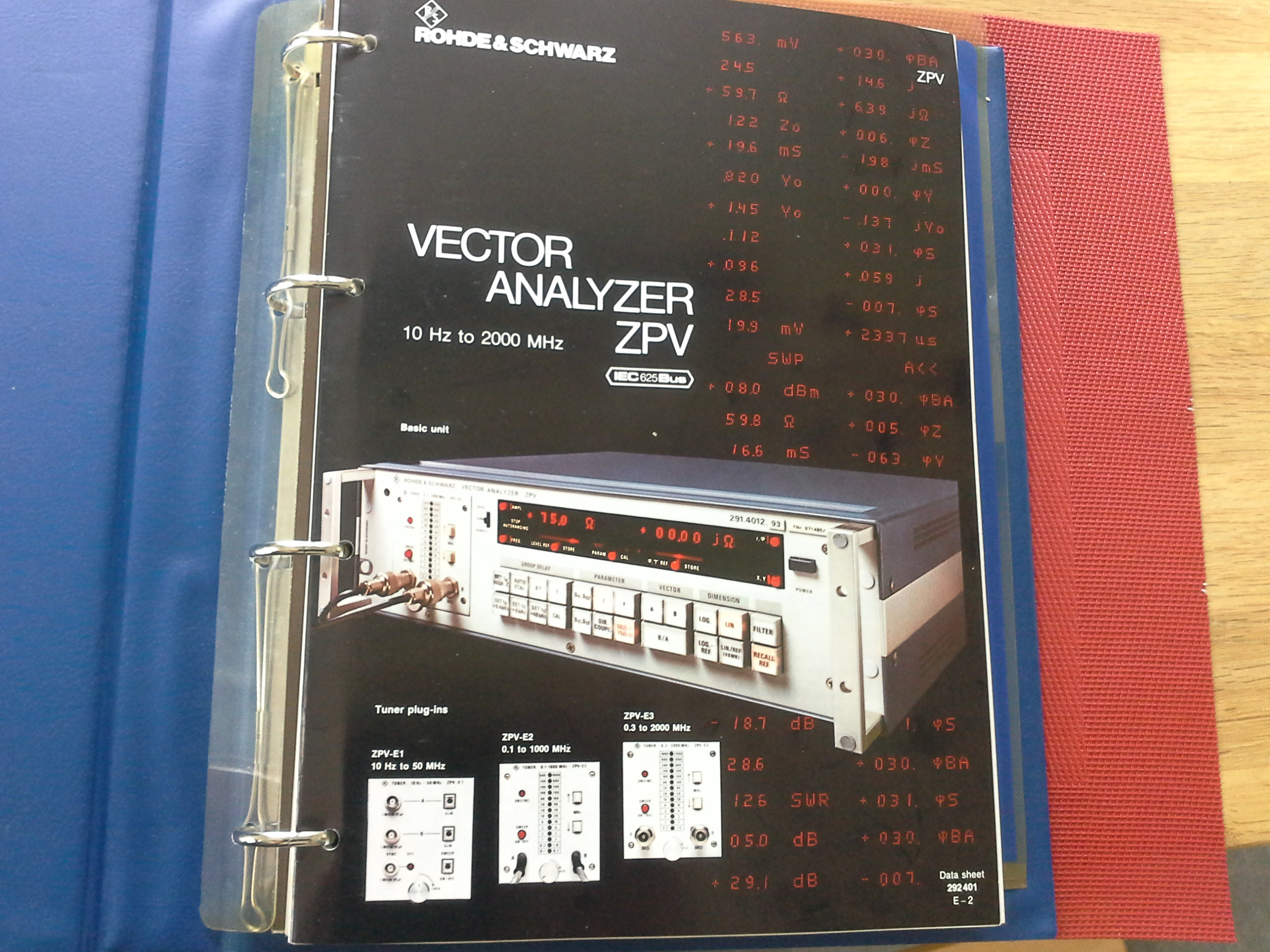 Rohde &amp; Schwarz Vector Analyzer Typ ZPV