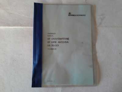 Rohde &amp; Schwarz HF-Drahtantenne (Kupfer) mit Handbuch