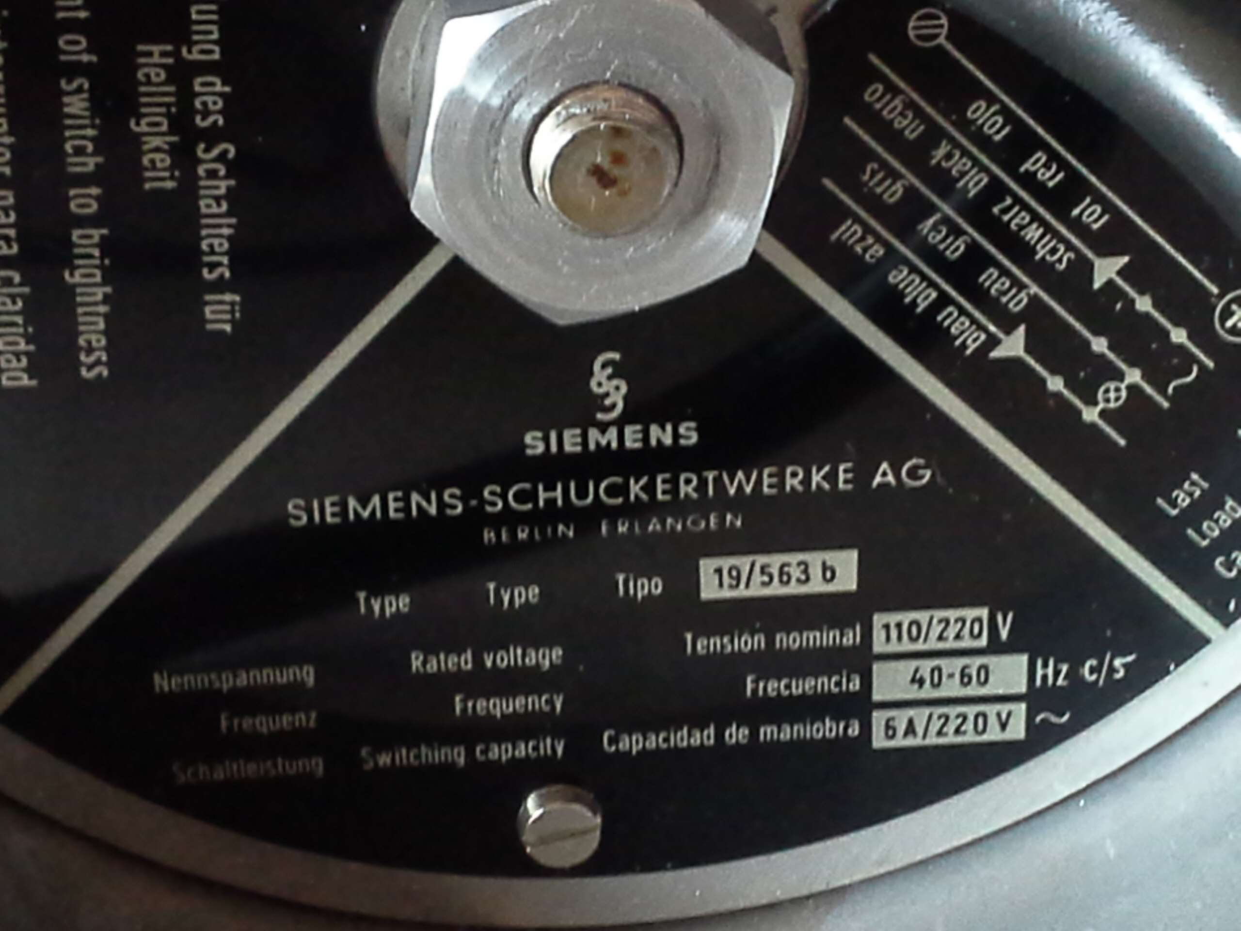 Siemens Messgerät Typ 19/563b