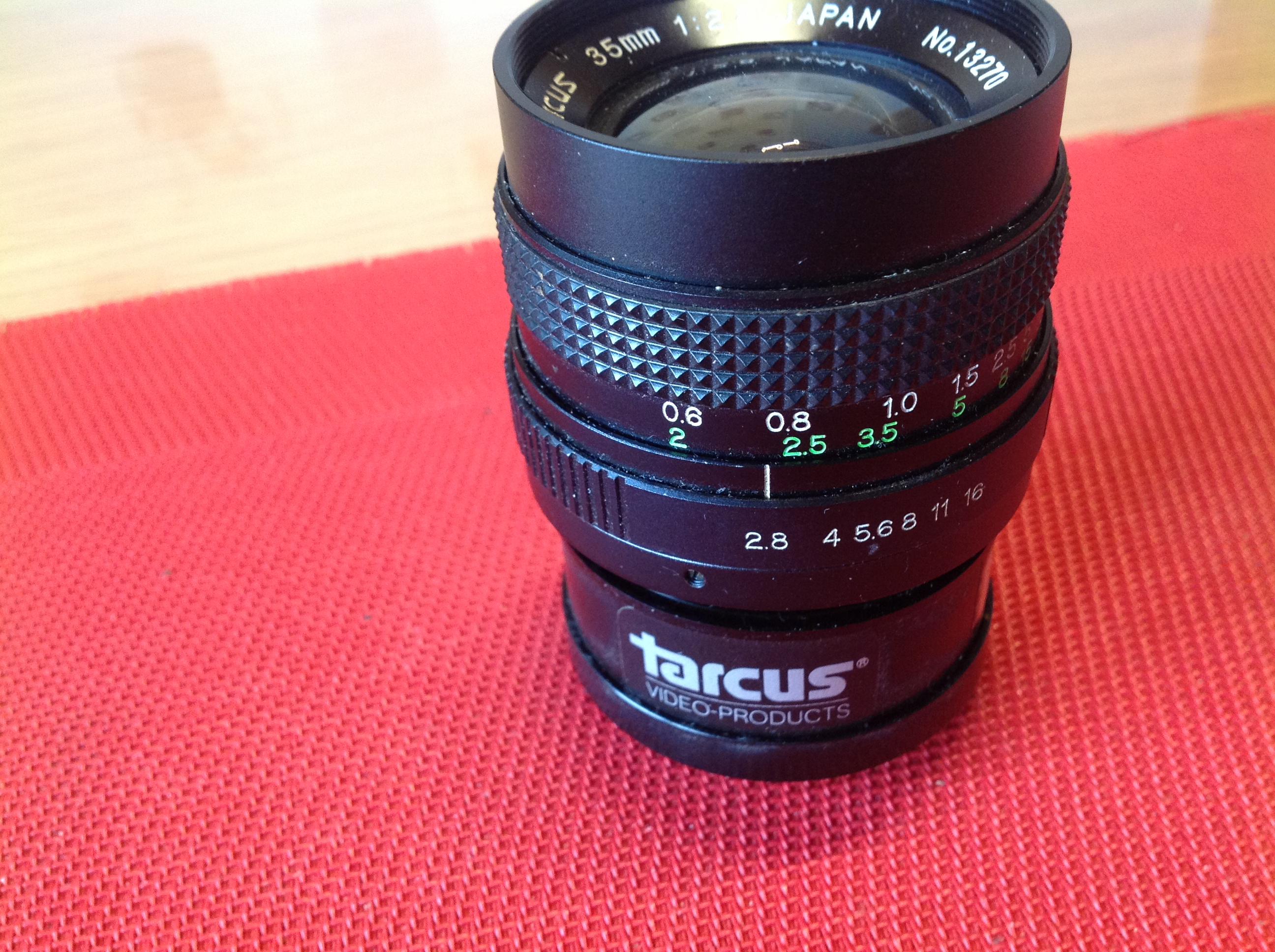 Kameraobjektiv Tarcus 35 mm, 1:2,8